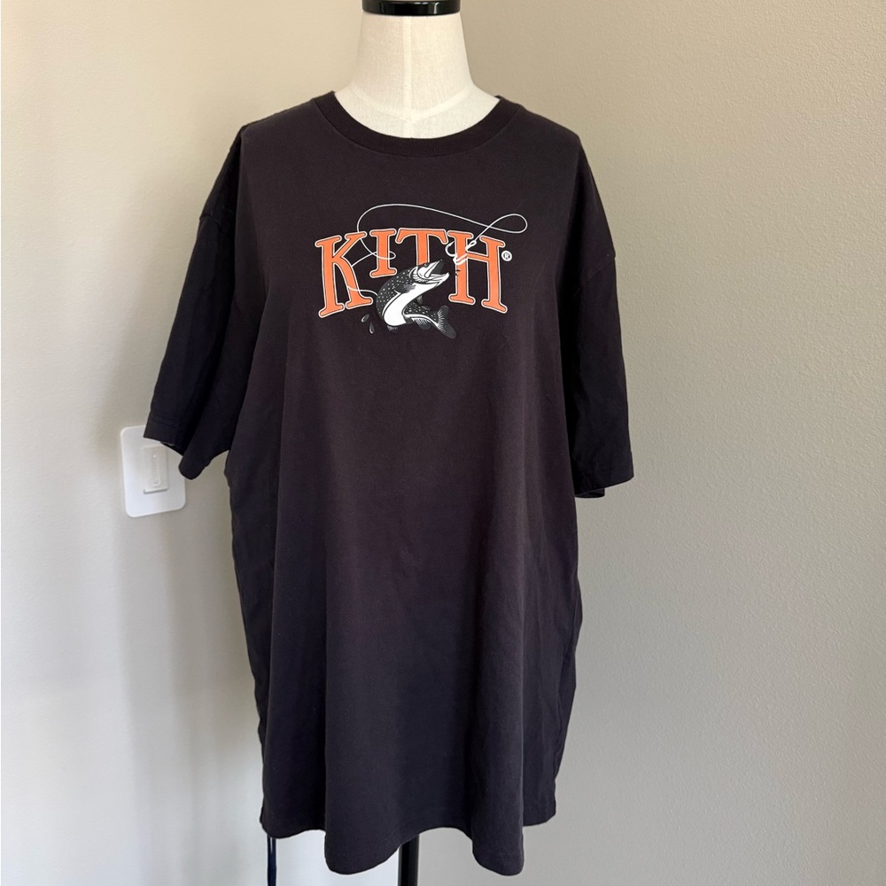 NWT Kith Tight Lines Black Tee - Fish With Style